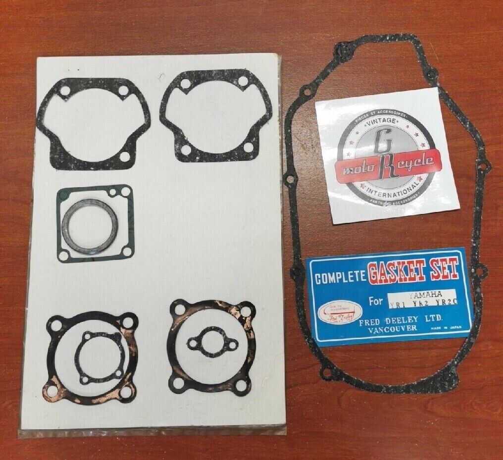 NOS Yamaha YR1 YR2 YR2C INCOMPLETE GASKET KIT SET 2 Y74