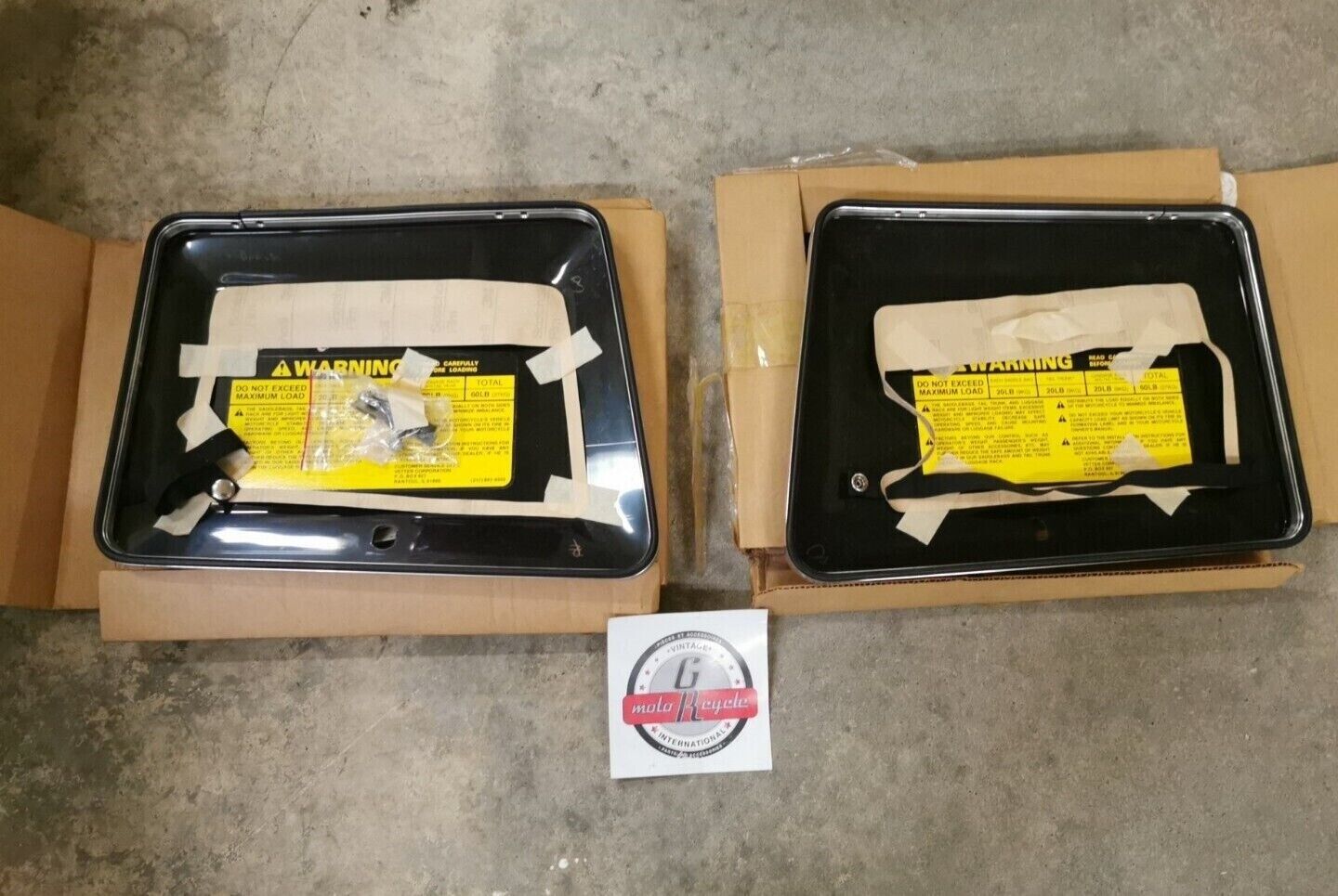 NOS VETTER SADDLE BAG COVER KIT LEFT RIGHT J22