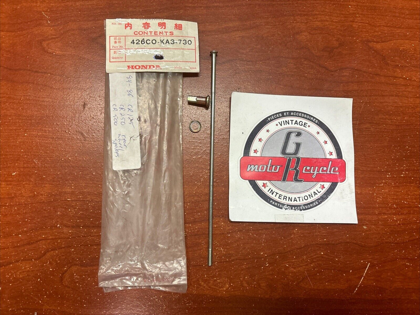 NOS Honda 1984 CR125R CR250R CR500R REAR WHEEL SPOKE SET A 426C0-KA3-730 H139