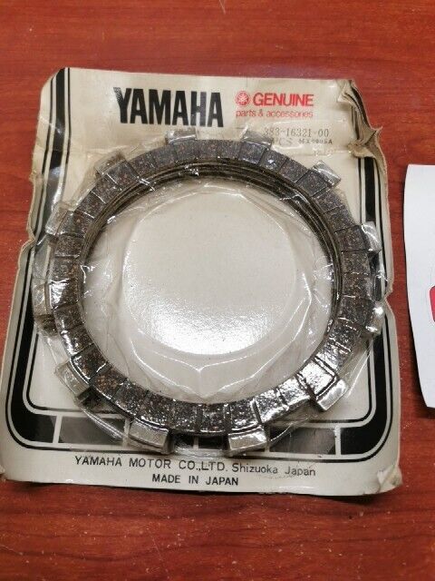 NOS Yamaha FRICTION PLATE QTY.5 383-16321-00-00 SUB 4H7-16321-01-00 4H7-163 Y118