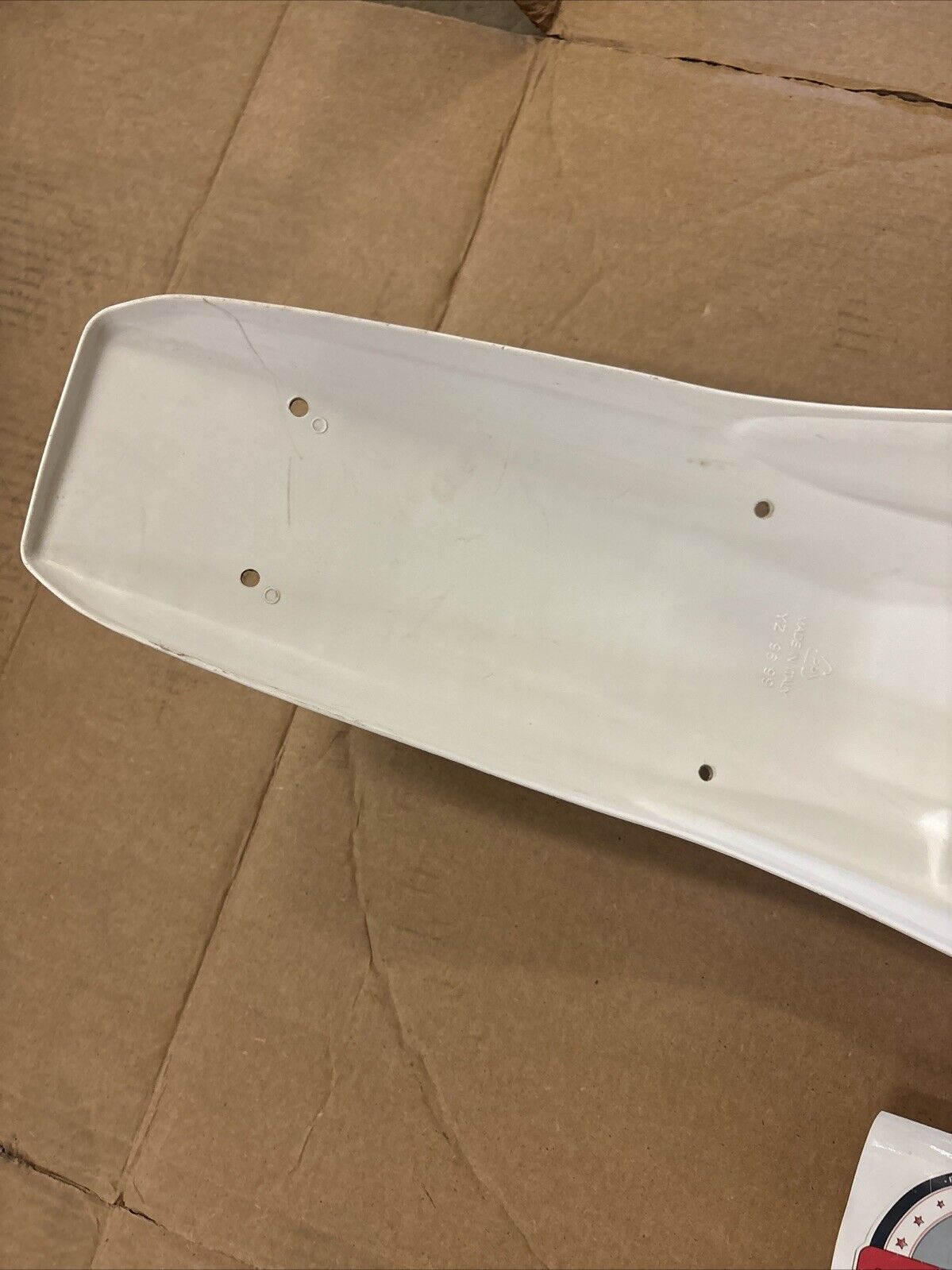 UFO PLAST 1996 - 2001 YZ125 YZ250 REAR FENDER WHITE YA02897-046