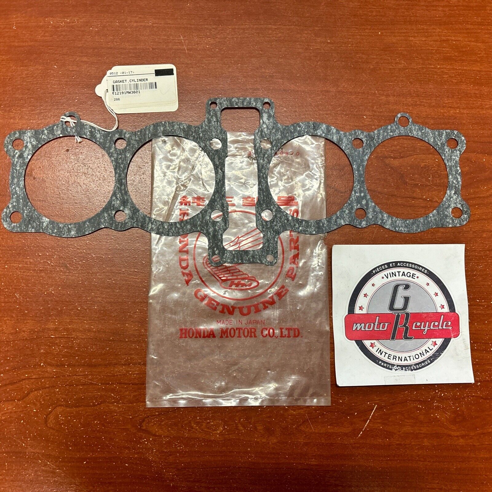 NOS Honda 2007 2008 CB750F CYLINDER GASKET 12191-MW3-601 SUB 12191-MW3-602 H147