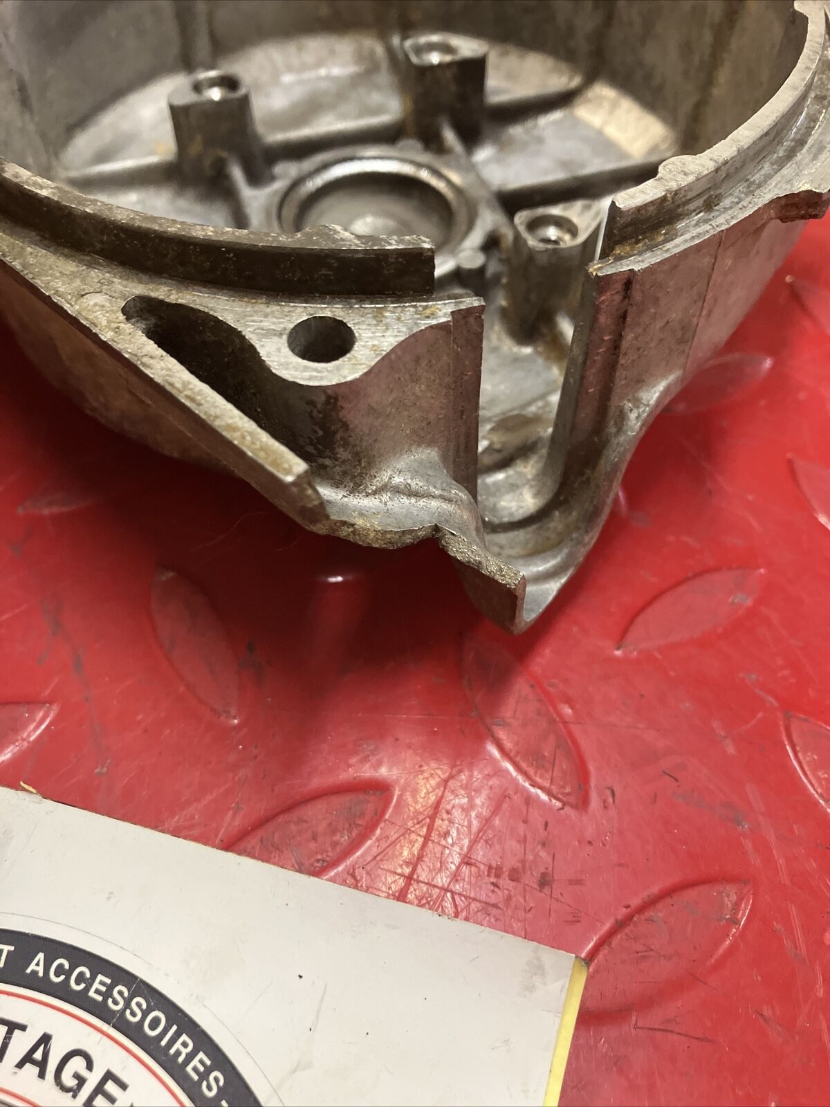Honda TL125 1975 left crankcase stator cover 1974 1976
