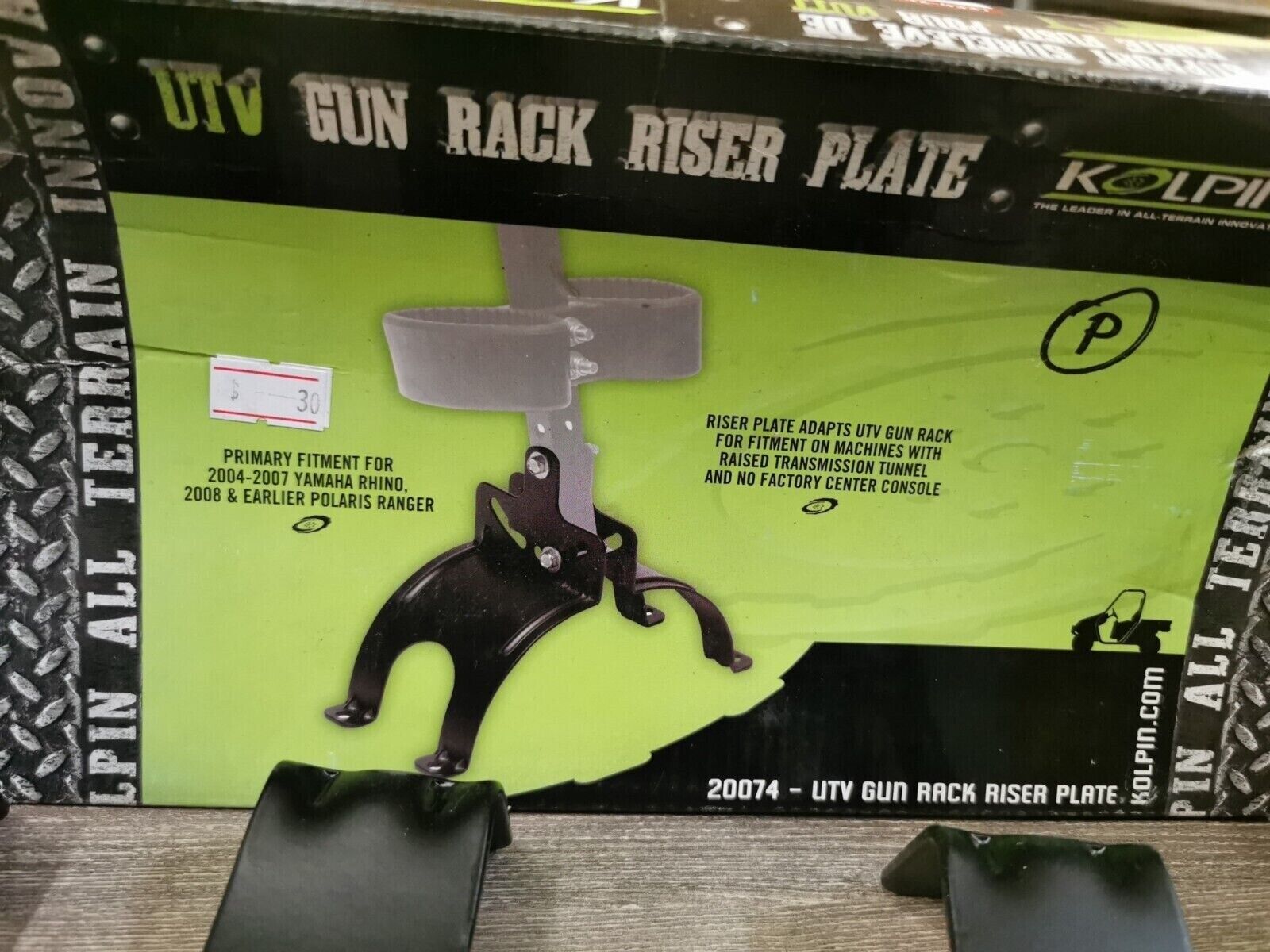 NOS KOLPIN YAMAHA RHINO 2004 - 2007 POLARIS UTV Gun Rack Adaptor Mount 20074 J38