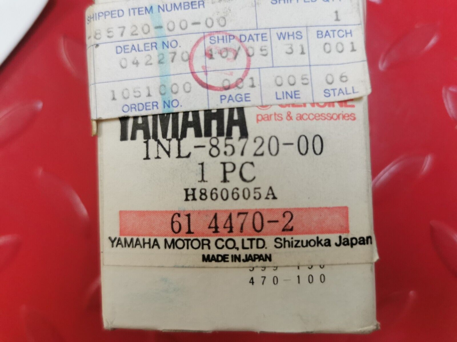 NOS YAMAHA XV920 XVZ12DKC2C OIL LEVEL GAUGE ASSEMBLY 1NL-85720-00-00 Y14