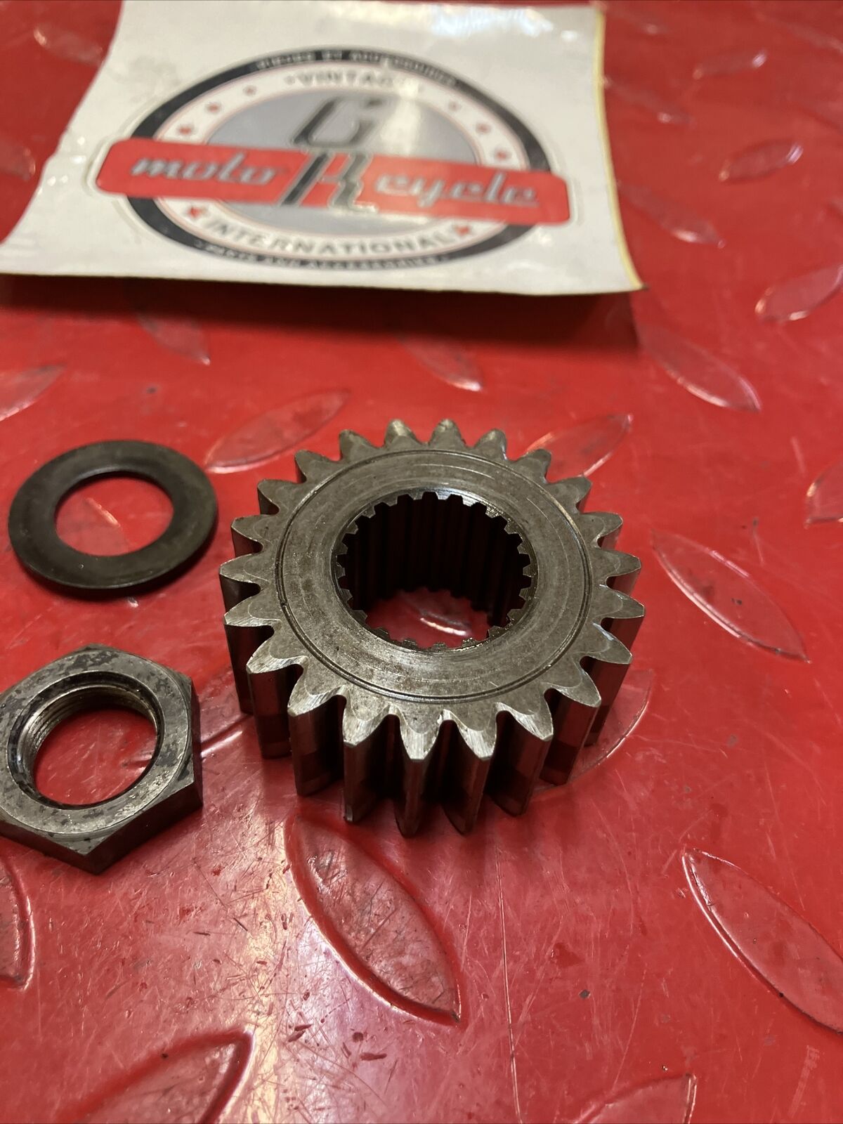 Kawasaki KDX200 1987 crankshaft primary drive gear spur