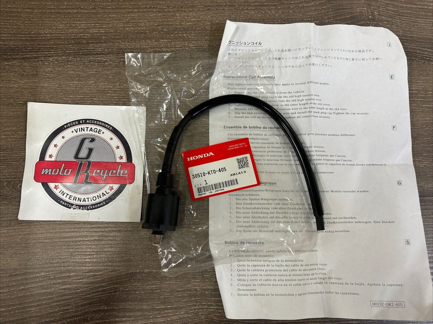 NOS Honda CH250 CRF100F NX125 TRX125 TRX200SX IGNITION COIL 30510-KT0-405 H139
