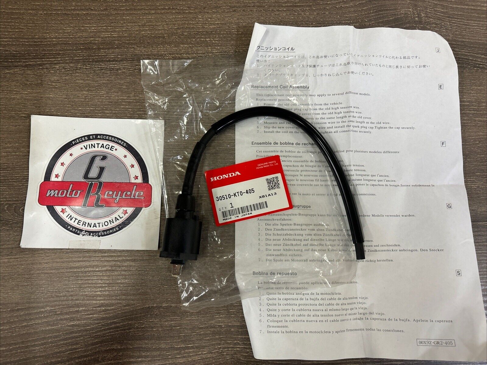NOS Honda CH250 CRF100F NX125 TRX125 TRX200SX IGNITION COIL 30510-KT0-405 H139