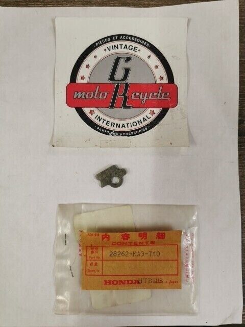 NOS HONDA CR125 1983 - 1986 PLATE RATCHET SLIDER 28262-KA3-710 H101