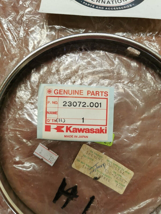 NOS Kawasaki Z1 KZ900 KZ650 KZ1000 KZ550 HEAD LAMP RETAINER RING 23072-001 K34