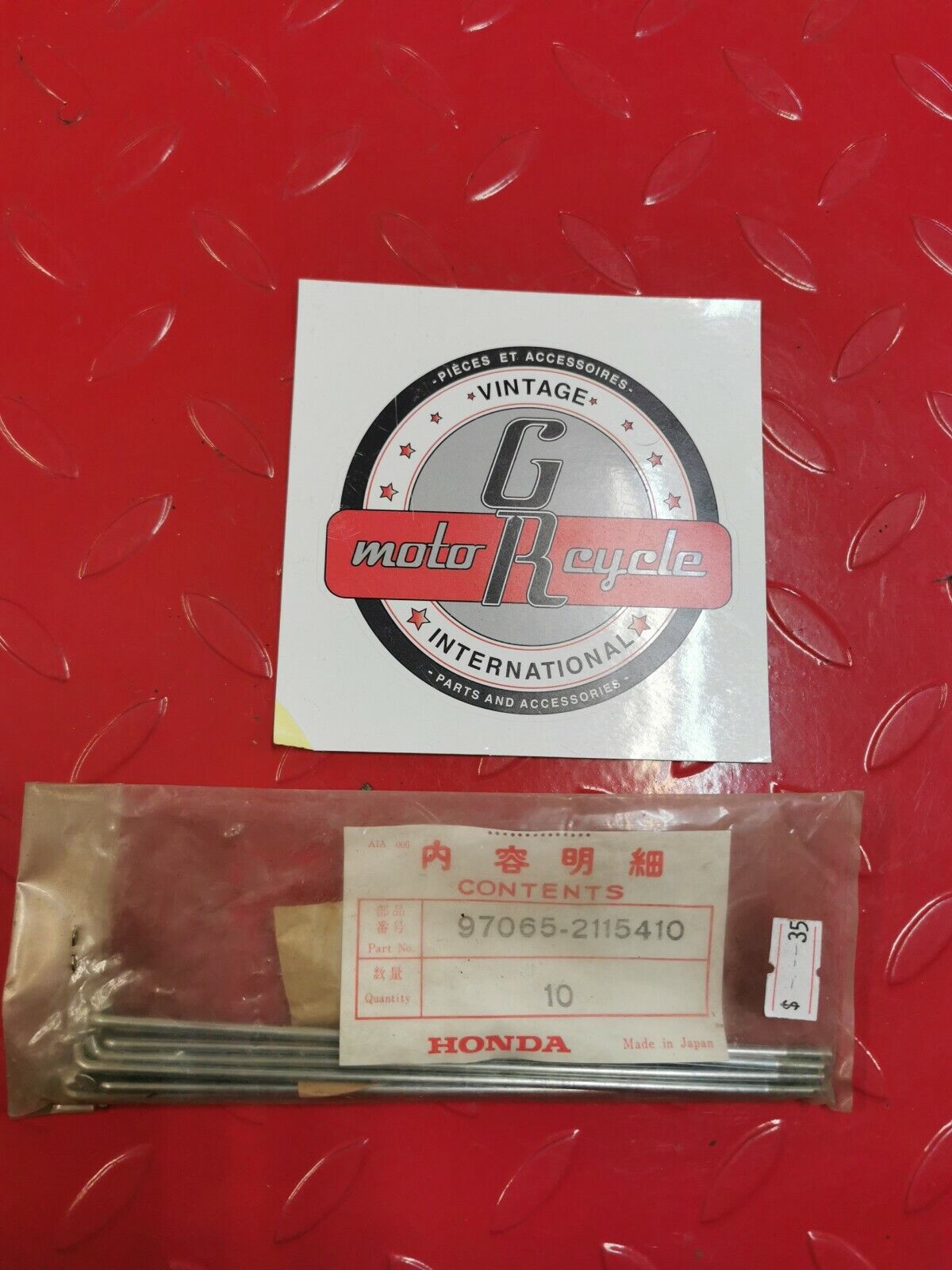 NOS Honda PA50I PA50II REAR WHEEL SPOKE A (12X157) QTY.10 97065-21154-10 H6