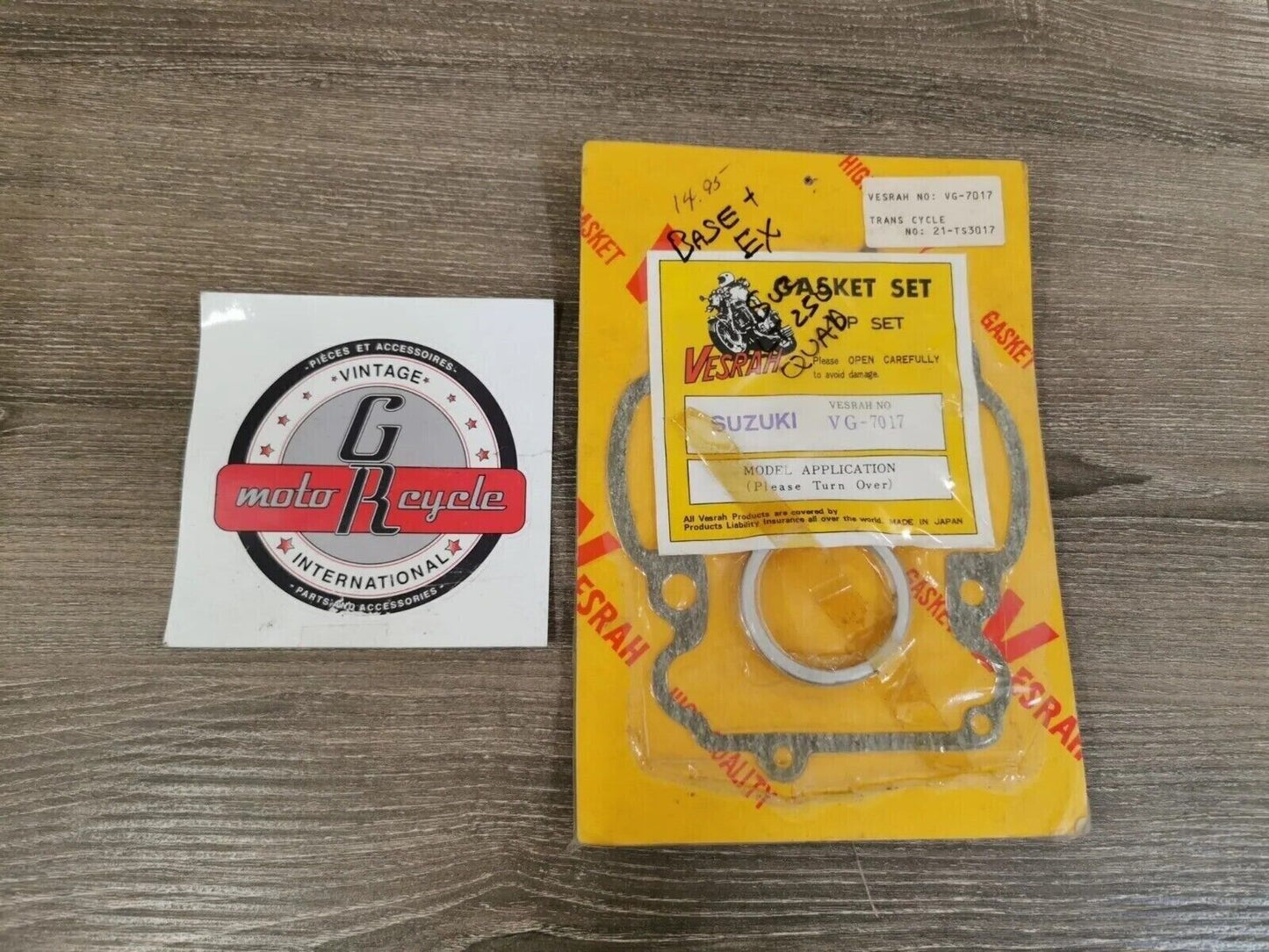 NOS VESRAH SUZUKI LT250 QUAD INCOMPLETE GASKET SET BASE EX  VG-7017 J28