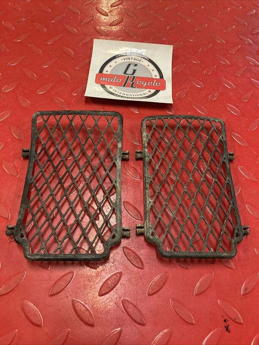 Honda CR250R 1984 Left right radiator grille louver guard CR125R