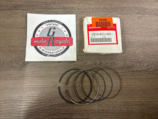 NOS Honda XL250R XR250L XR250R PISTON RING O/S 0.25 13012-KT1-306 H136
