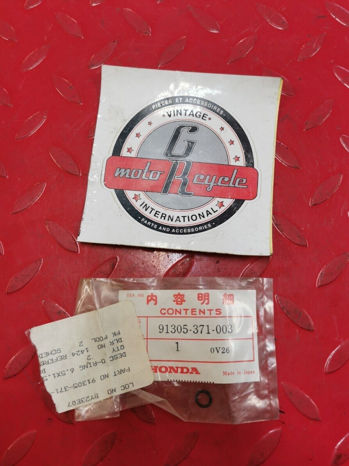NOS Honda GL1100 GL1200 GL1000 O RING 91305-371-003 H27