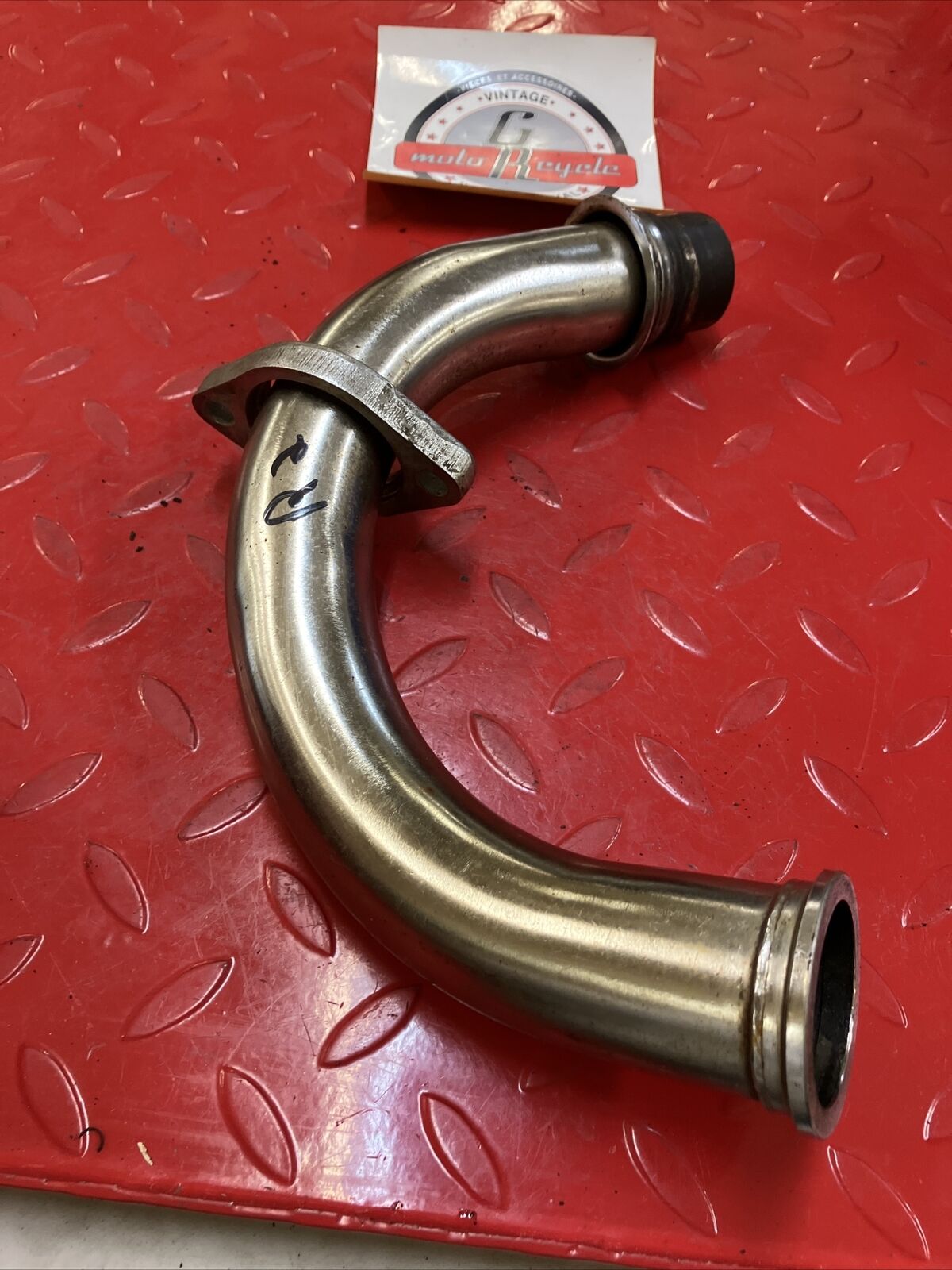 Yamaha RD400 1977 right exhaust pipe header 1976 1978 2