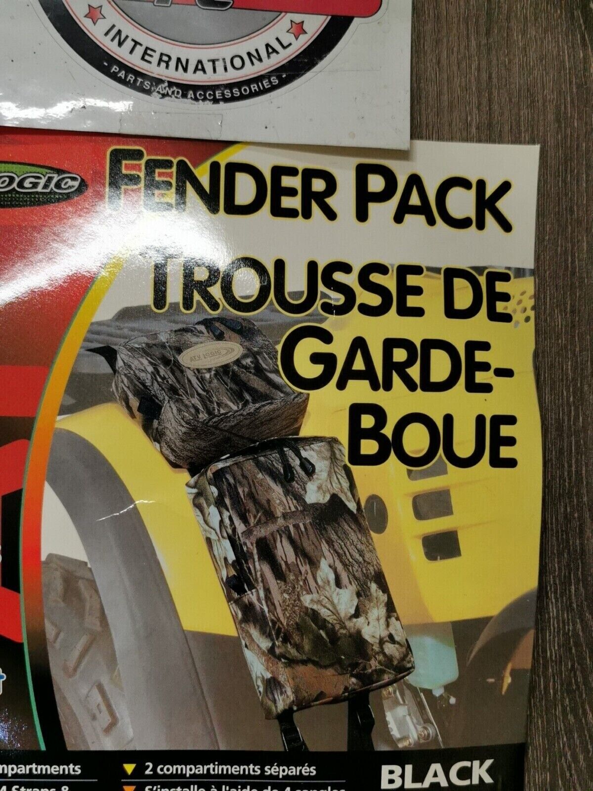 NOS ATVLOGIC FRONT REAR FENDER PACK BLACK ATVFB-B J48