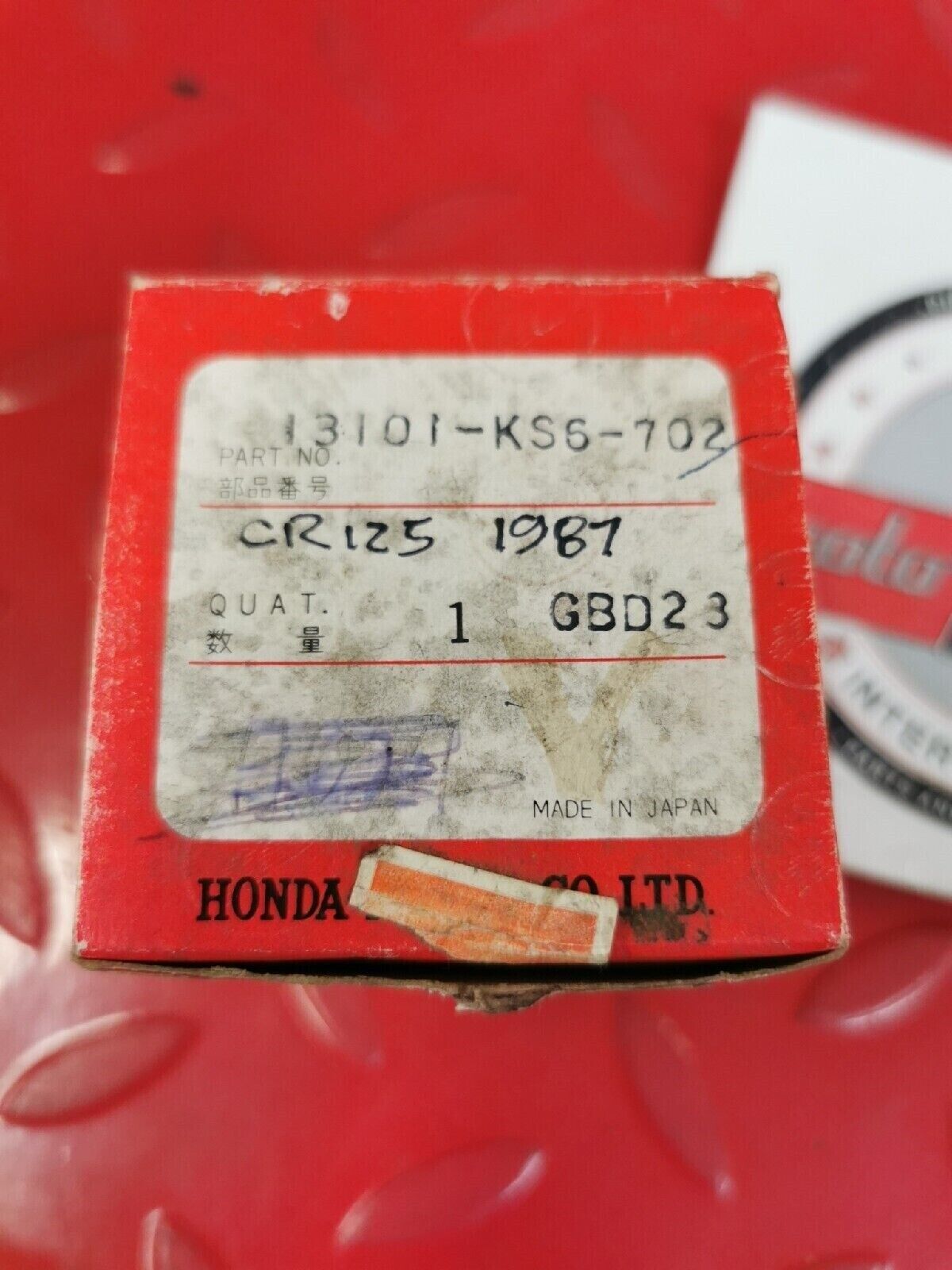 NOS HONDA CR125R 1987 PISTON 13101-KS6-702 SUB 13101-KS6-701  H38