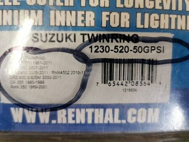 NOS RENTHAL SUZUKI RM125 RMZ250 DR350 SPROCKET REAR 50T  1230-520-50GPSI  j55