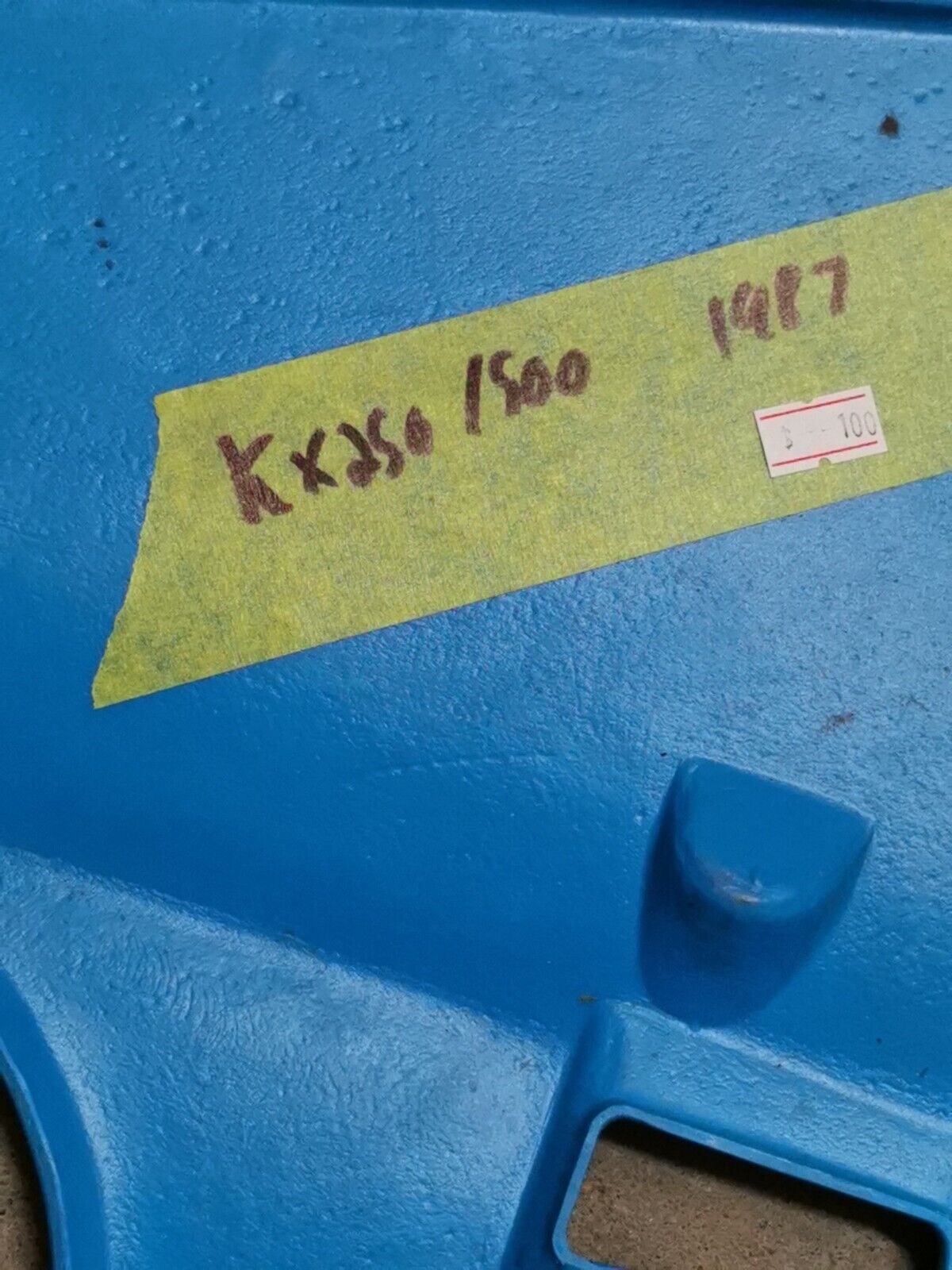 NOS MAIER KAWASAKI KX250 KX500 1987  RADIATOR SCOOPS SHROUDS Kit J42