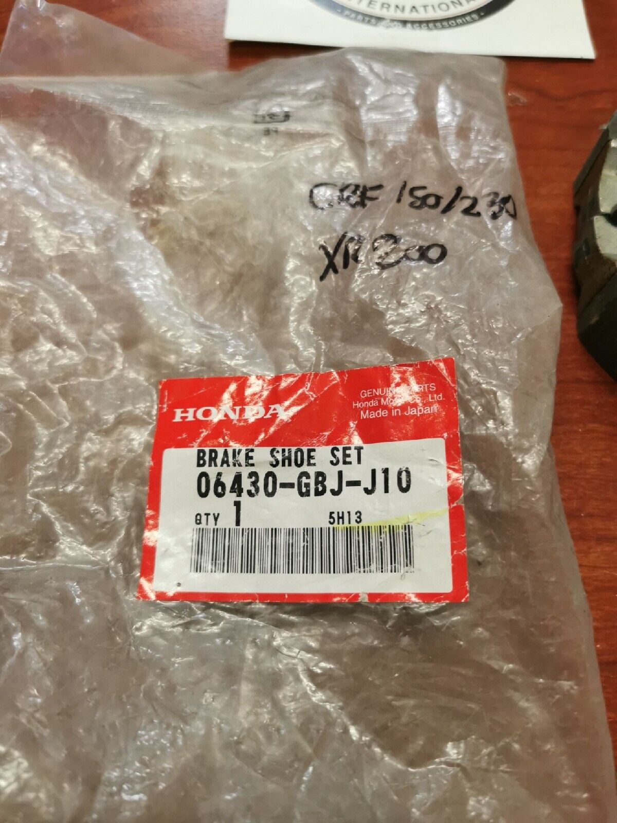 NOS Honda XR200 CRF150 CRF230 CT70 BRAKE SHOE SET 06430-GBJ-J10 H35