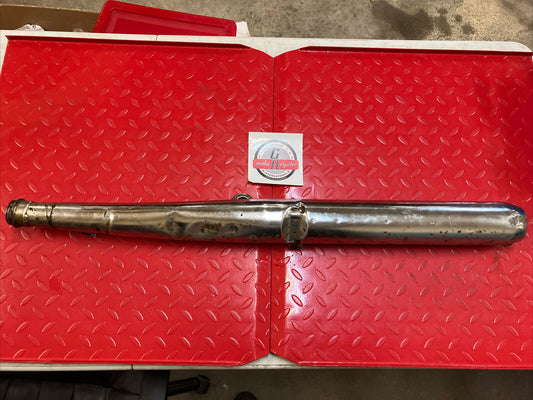 Yamaha RD400 1977 Left exhaust pipe silencer 1976 1978 2