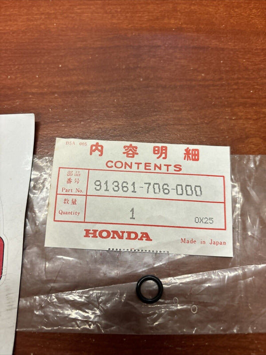 NOS Honda CB100K CB125S GL1000 GL1100 GL1800 O-RING 8X1.9 91361-706-000 SUB H155