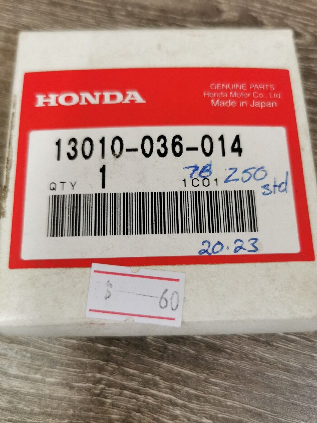 NEW NOS HONDA Z50R 1976 - 1981  PISTON RING SET  13010-036-014 H41