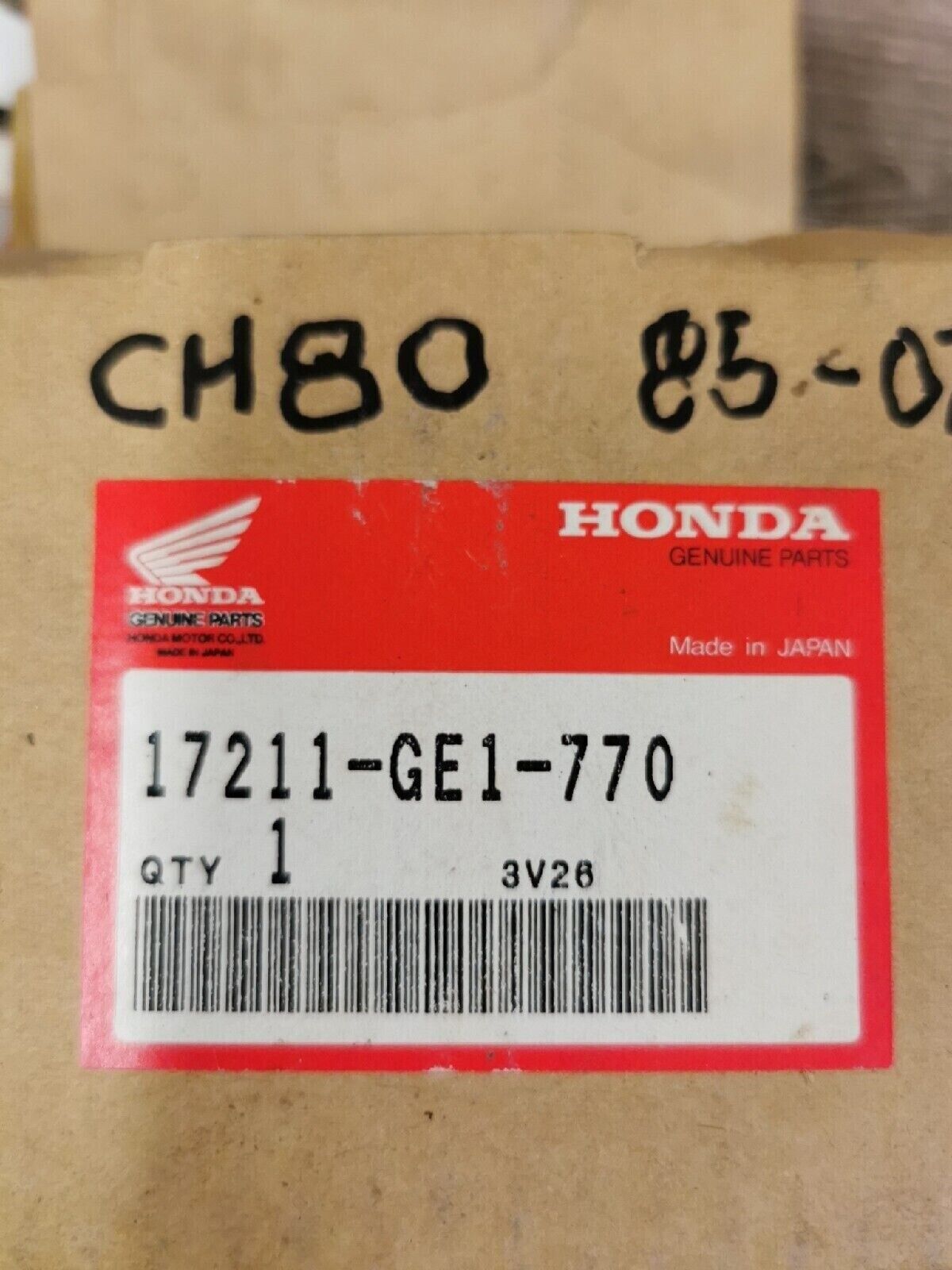 NOS HONDA CH80 1985 - 1987  ELEMENT  AIR FILTER 17211-GE1-770 H42
