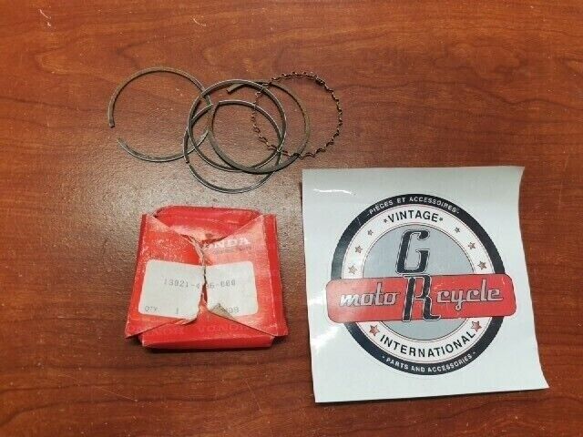 NOS Honda XL100S XR100 R PISTON RING SET (OS 0.25) 13021-436-000 H78