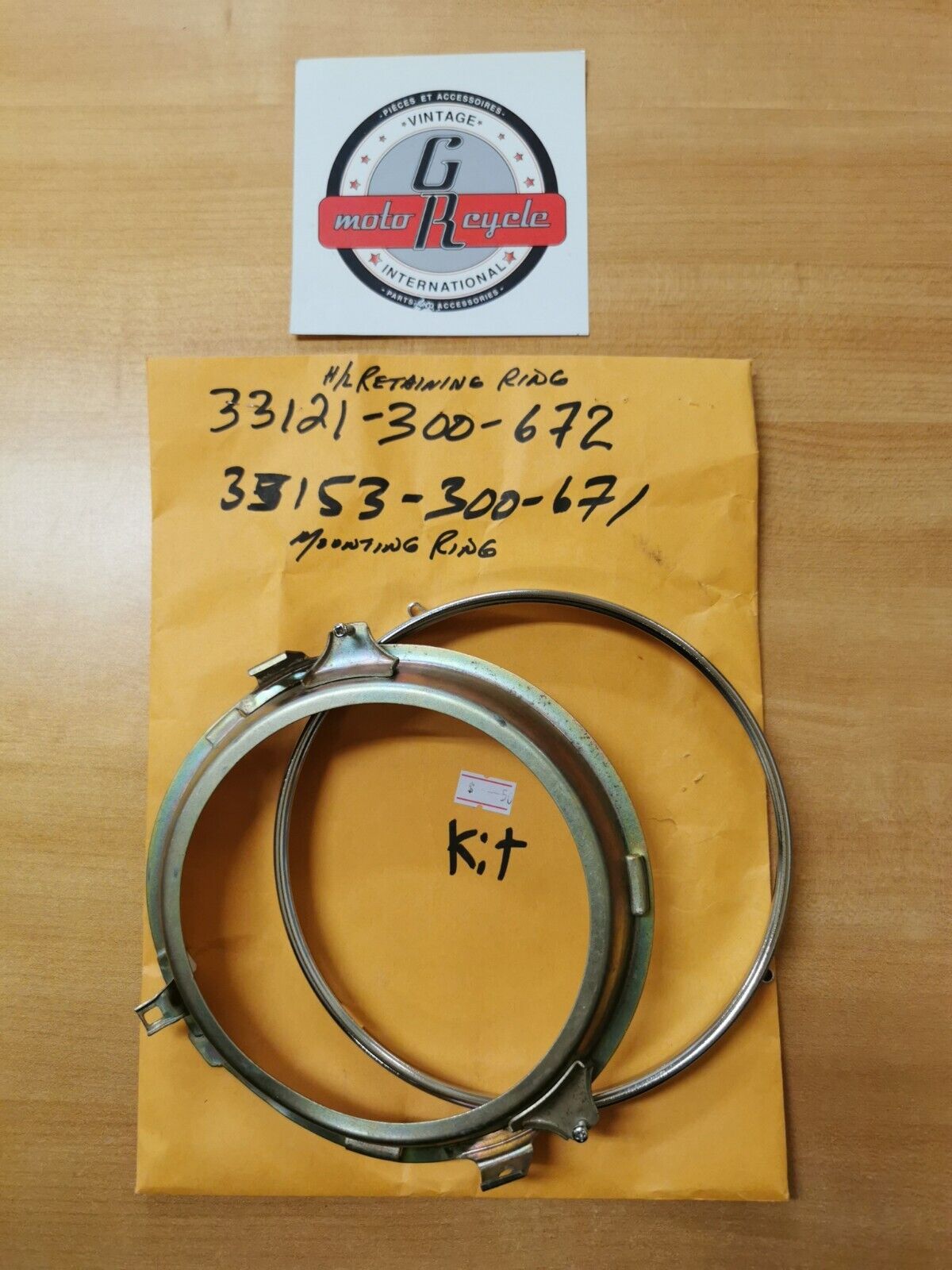 NOS HONDA CB450 CB500 CB550 CB750 SETTING RING AND RETAINING RING H21