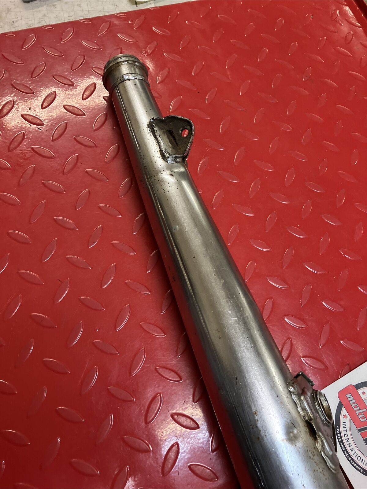 Yamaha RD400 1977 right exhaust pipe silencer 1976 1978 2