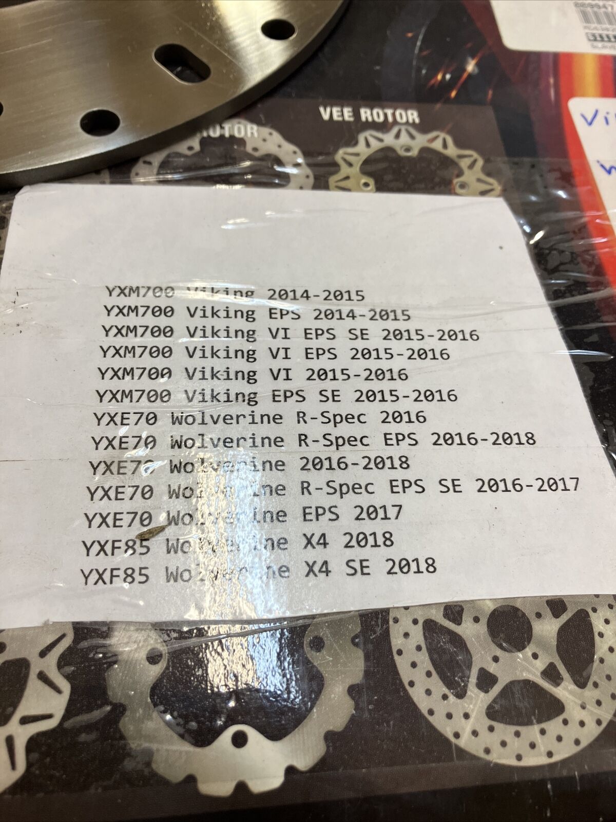 NOS Yamaha YXM700 Viking YXE700 Wolverine brake disk rotor EBC MD6382D J1