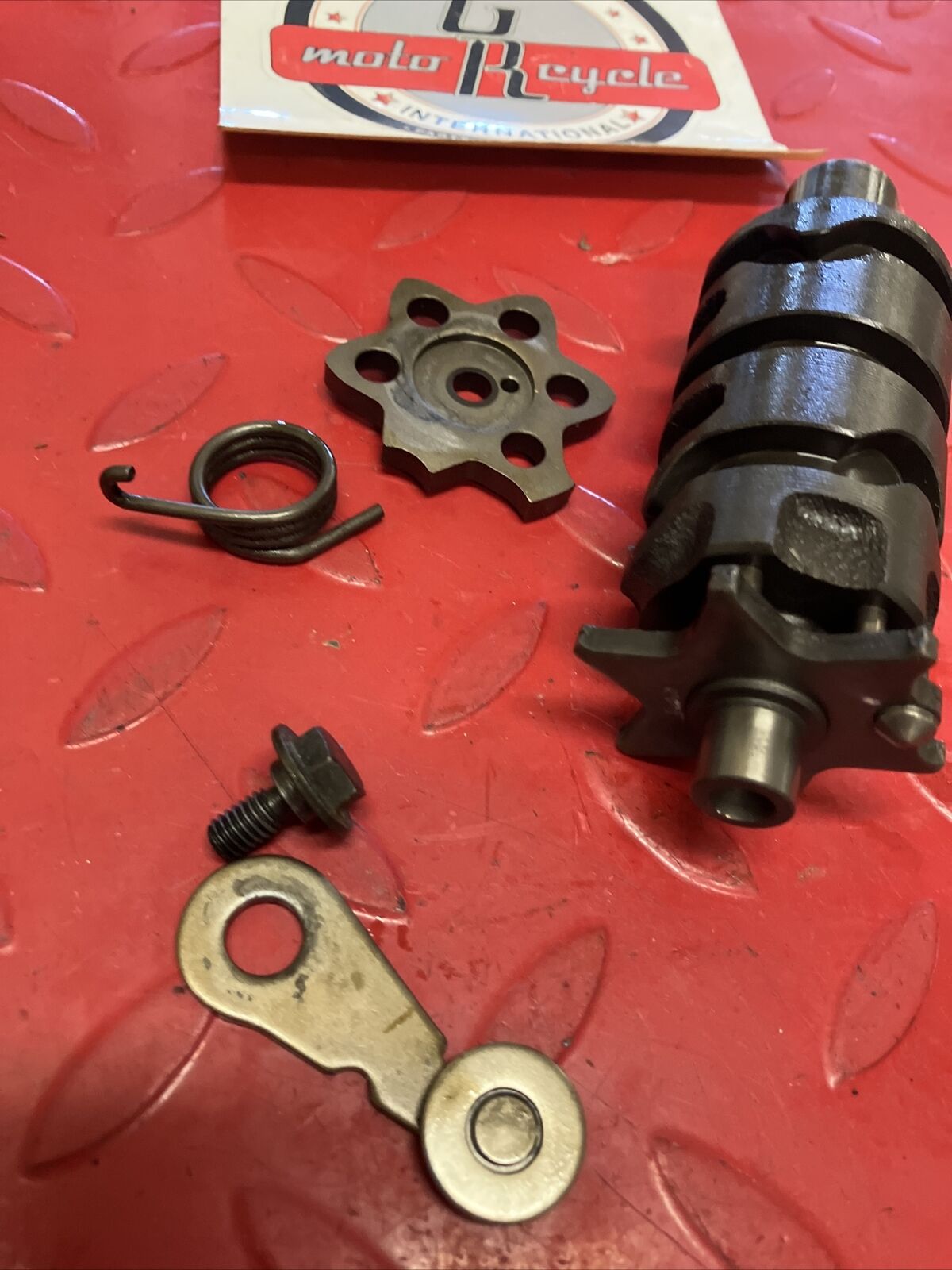 Honda XL350R 1986 transmission gearshift gear shift drum cam