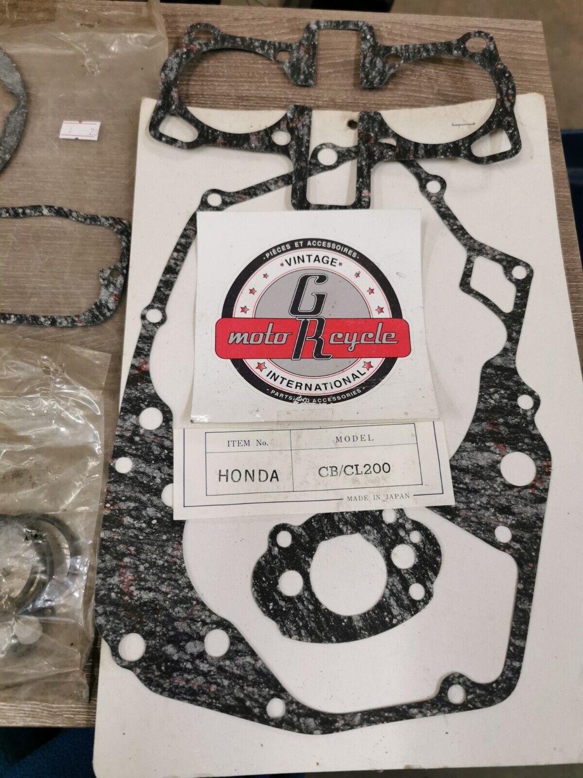 NOS HONDA  CB200 CL200 INCOMPLETE GASKET KIT J49