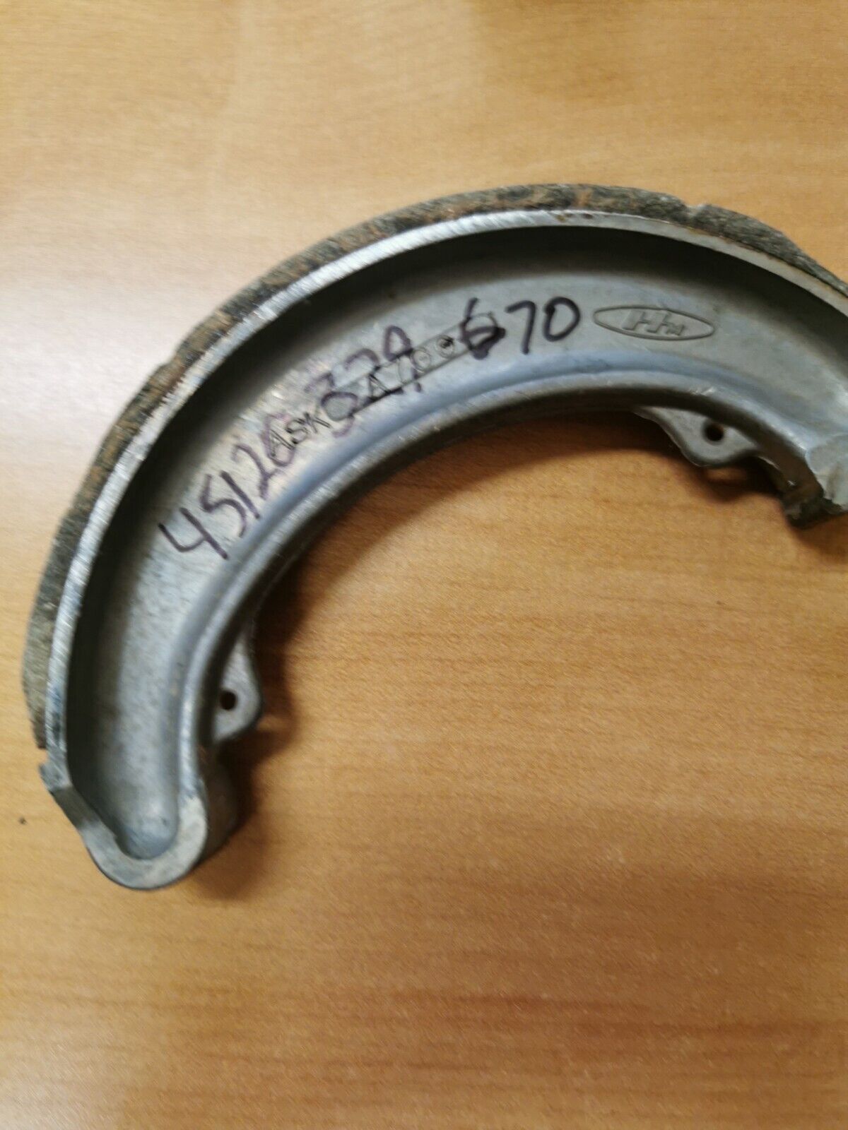 NOS HONDA MT250 XL350 MR250   1976 - 1978   SHOE  FR BRAKE 45120-329-670 H23