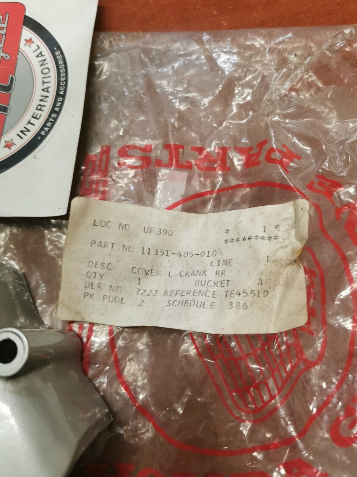 NOS Honda 1977 1978 CB750K LEFT REAR CRANKCASE COVER 11351-405-010 H63
