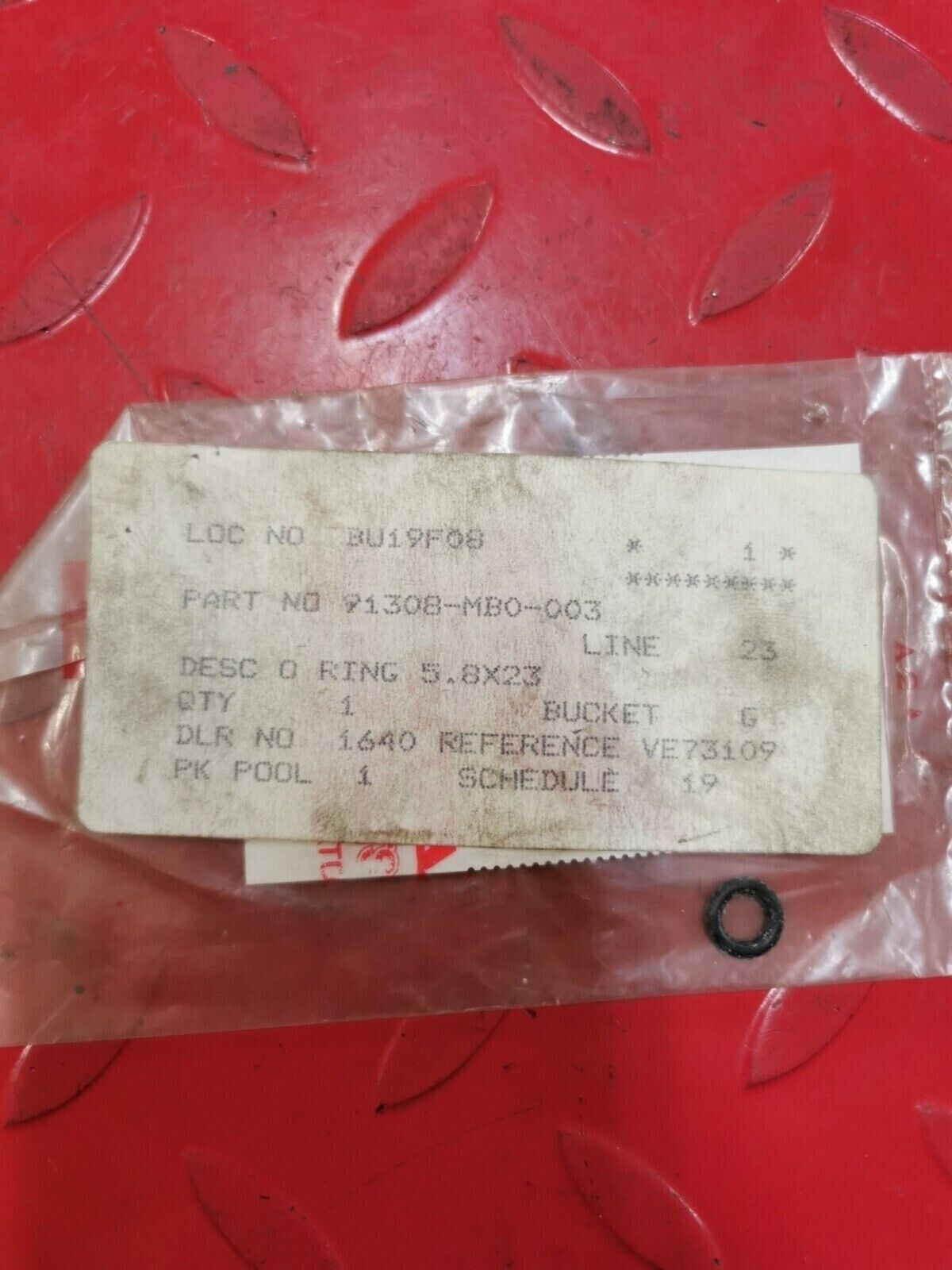 NOS Honda GL1800 NRX1800 CBR1000 O RING 5.8X2.3  91308-MB0-003 H27