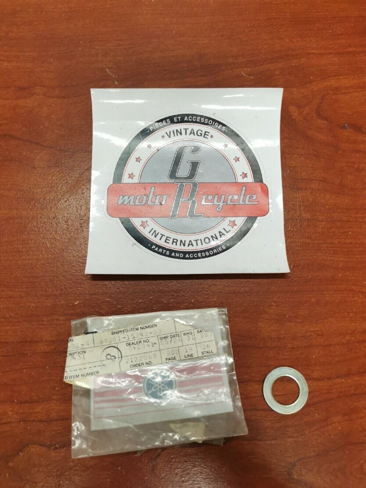 NOS Yamaha PLATE WASHER 90201-15340-00 SUB. 90201-153A1-00 Y72