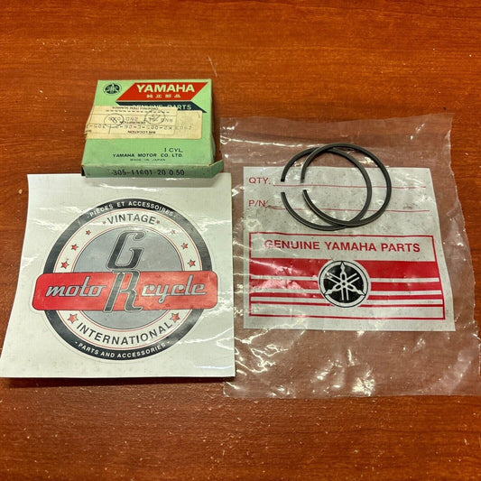 NOS Yamaha YL2 L5T PISTON RING O/S 0.50 305-11601-20-00 SUB 335-11601-20-00 Y174