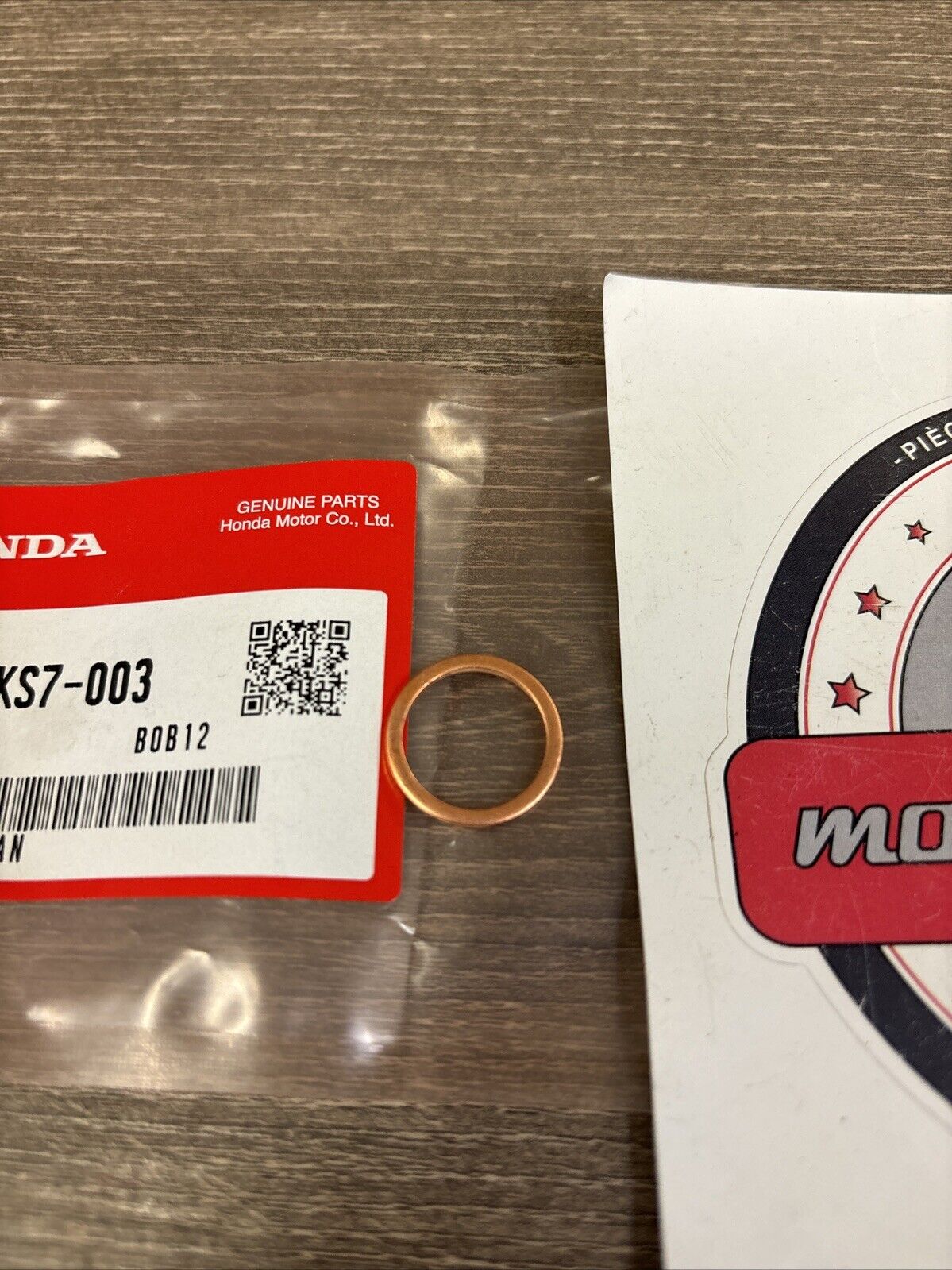 NOS Honda COTA CR125R CR250R CR500R XR600R SPECIAL WASHER 90544-KS7-003 H128