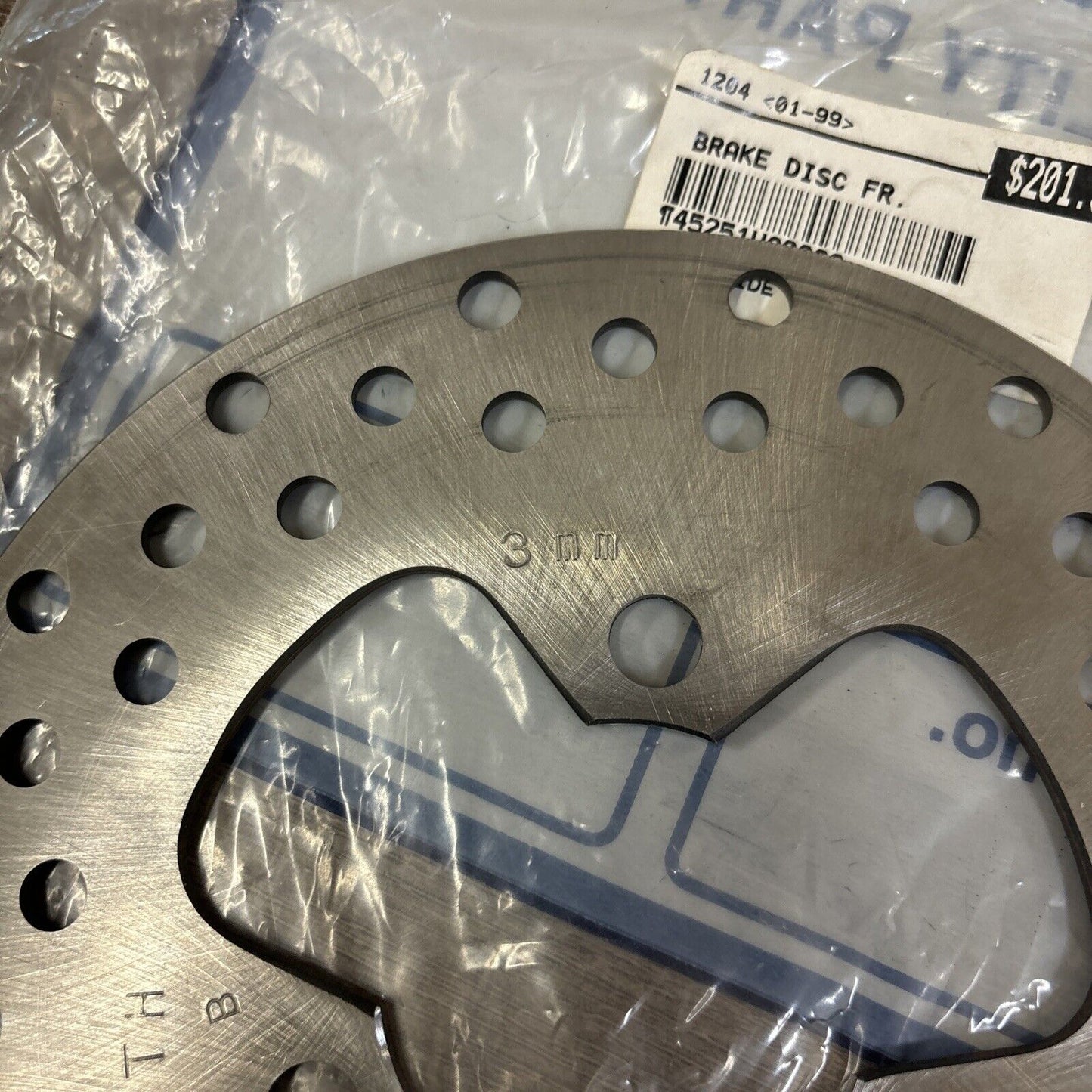 NOS Honda TRX250R TRX250X TRX300EX FRONT BRAKE DISK 45251-HC0-000 H114