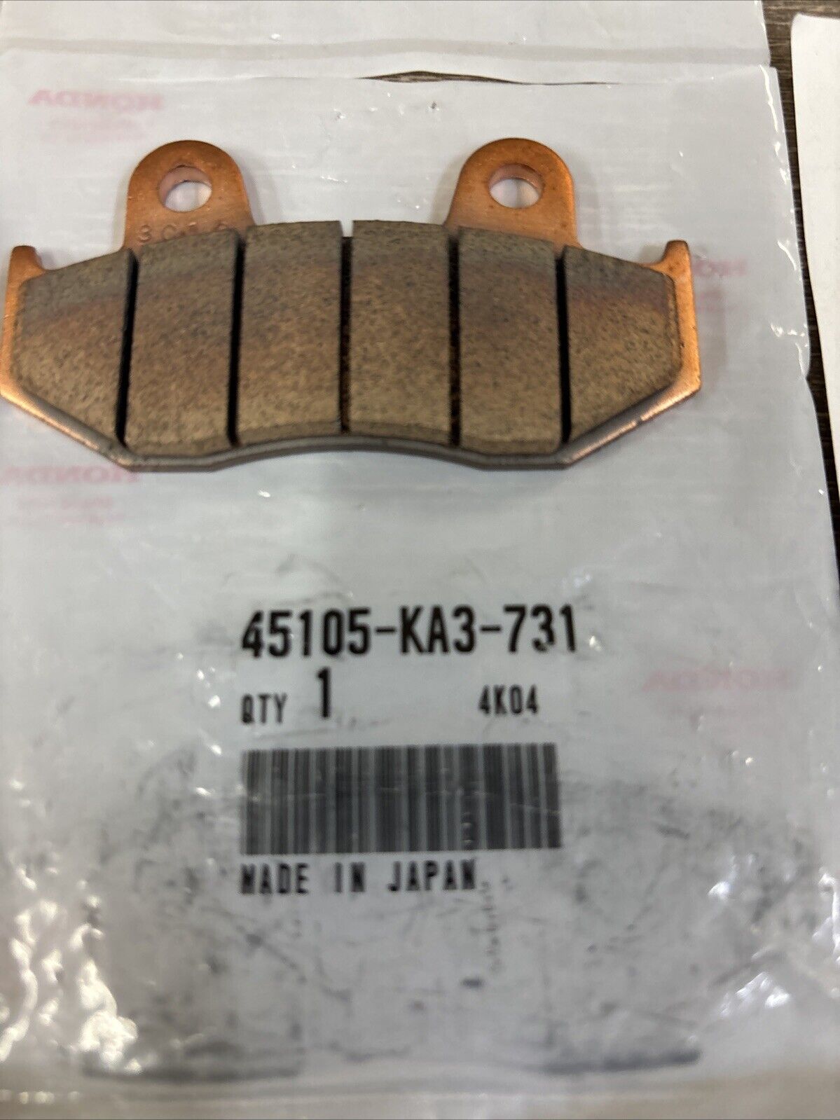 NOS Honda ATC250R CR125R CR250R XR250R XR600R FRONT BRAKE KIT 45105-KA3-731 H117