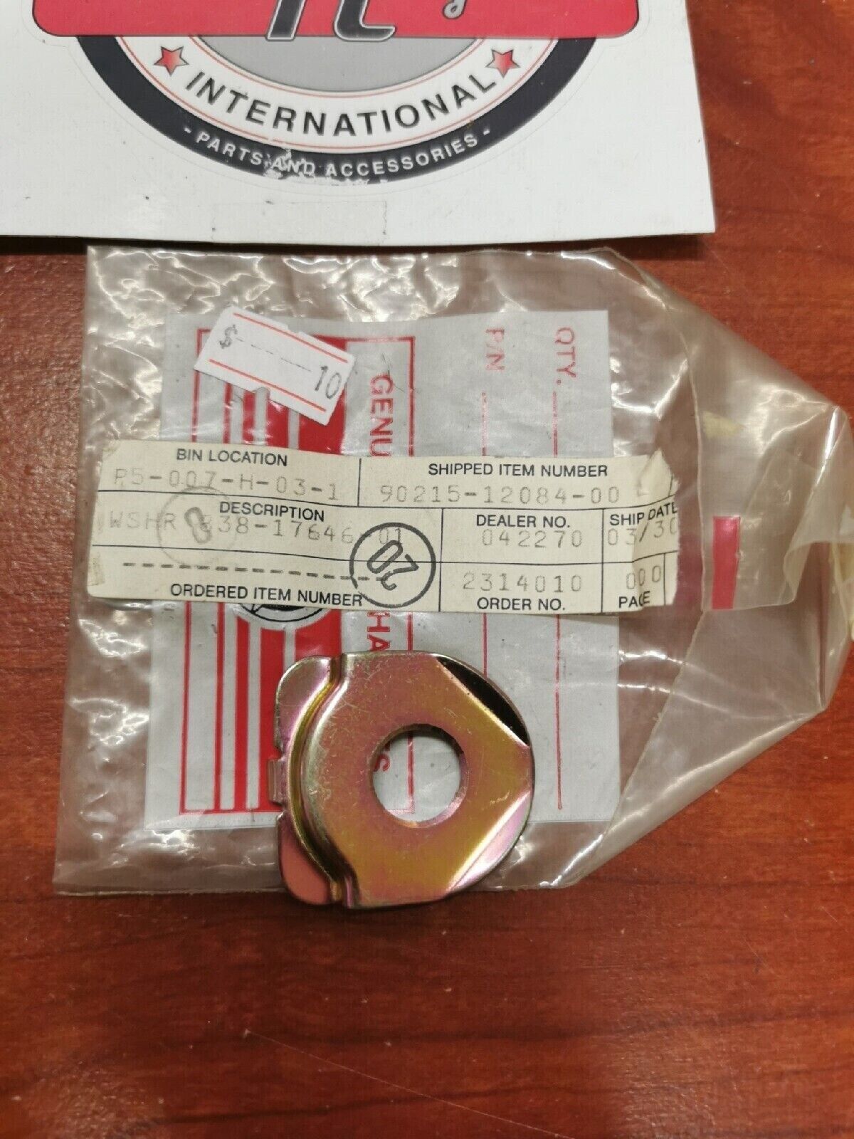 NOS Yamaha LOCK WASHER 90215-12084-00 Y68