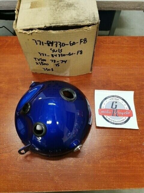 NOS Yamaha HEAD LAMP BODY BIRD BLUE 371-84330-60-F8 SUB 371-84330-61-F8 Y109