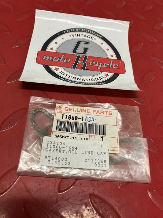 NOS KAWASAKI OIL LINE CAP GASKET 11060-1654 K21