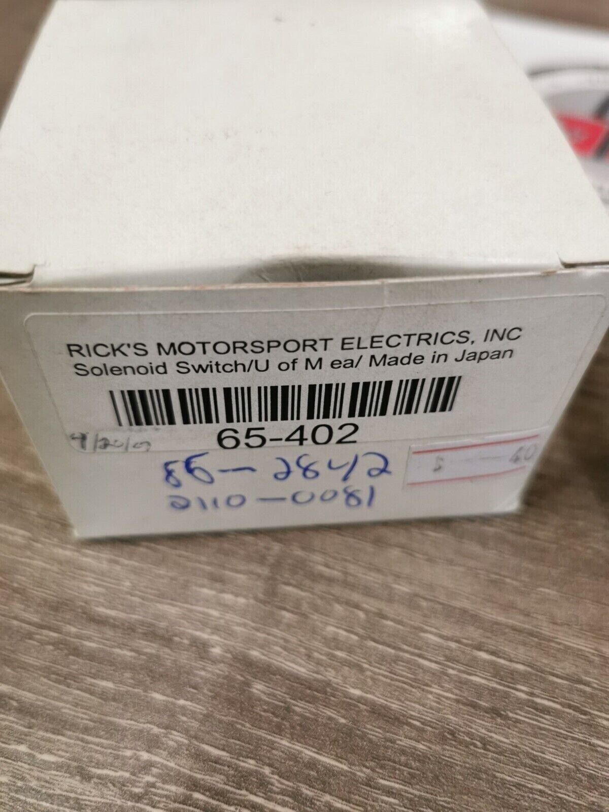 NOS RICKS MOTO YAMAHA  Electric Solenoid Switch 65-402  86-2842 2110-0081 J29
