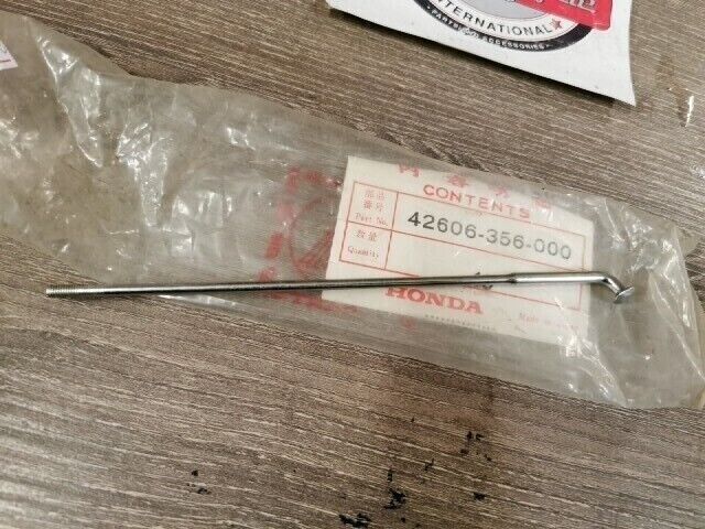 NOS HONDA XL250 XL350 1974 - 1977 SPOKE A REAR NO NIPPLE 42606-356-000 H81