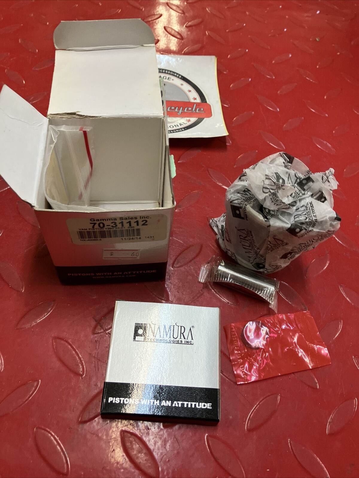 NOS NAMURA YAMAHA YZ80 1993 - 2001 FULL PISTON KIT NX-40080-2 47.50MM J5