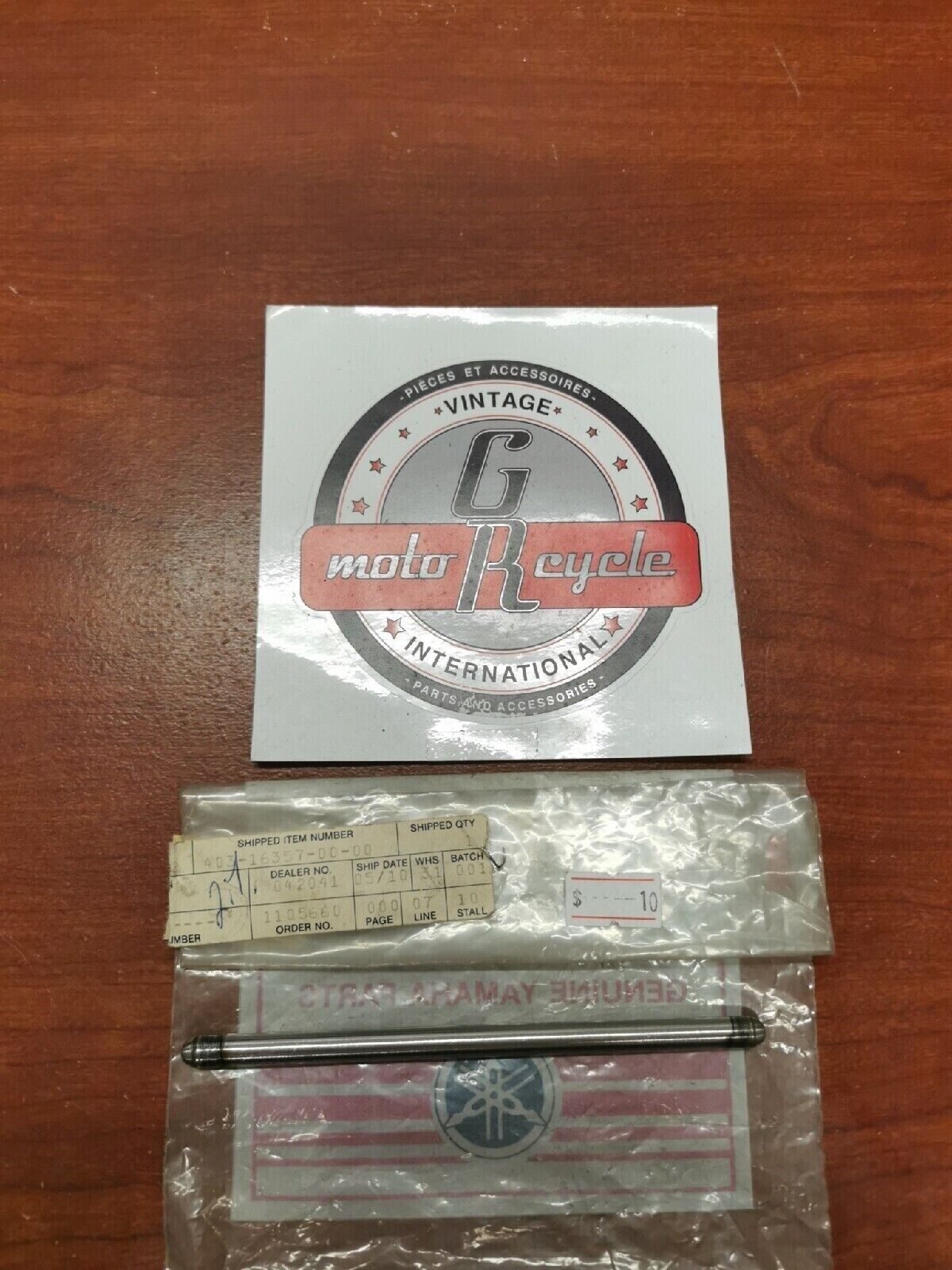 NOS Yamaha MX100 DT100 CLUTCH PUSH ROD 2 403-16357-00-00 Y69